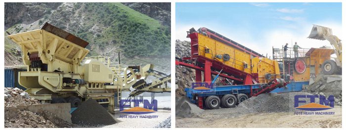 mobile crushing plant 